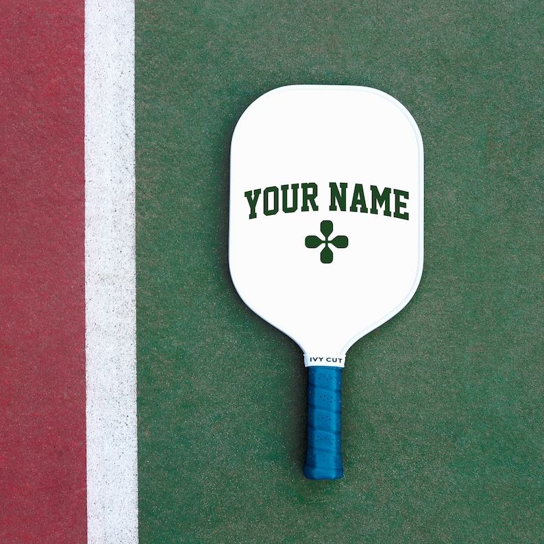 Personalized Pickleball Paddle Turquoise Blue Premium Item for Pickleball Enthusiasts