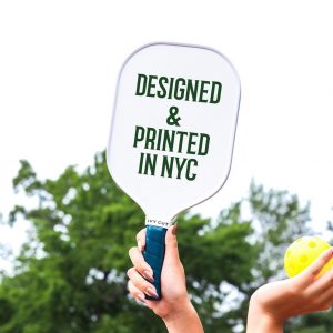 Personalized Pickleball Paddle Turquoise Blue Premium Item for Pickleball Enthusiasts