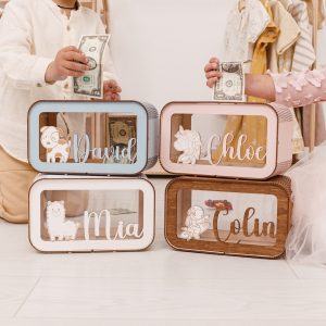 Personalized Piggy Bank for Boys A Unique Item for Kids and Nursery Decor
