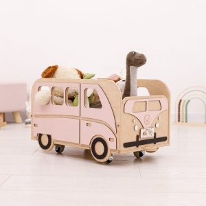 Personalized Pink Toy Box A Charming Storage Solution for Your Little Princess