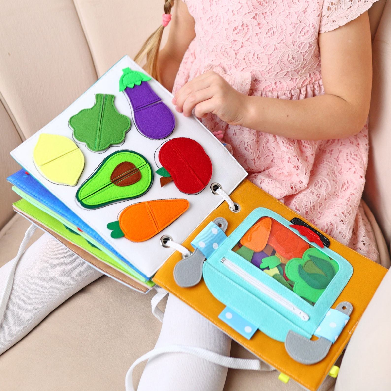 Personalized Quiet Book Toddler’s Sensory Felt Activity Toy for Customized Learning Adventures - Image 2