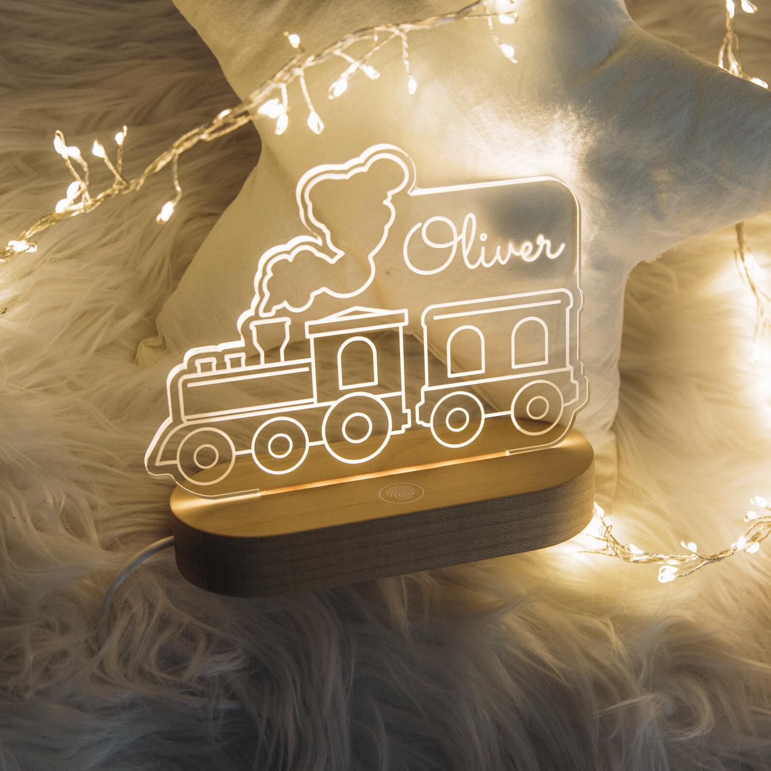 Personalized Rainbow Night Light – Custom Nursery Decor, Unique Baby Presents & Easter Treats