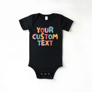 Personalized Retro Text Kids Shirt Design Your Own Custom Toddler Tee