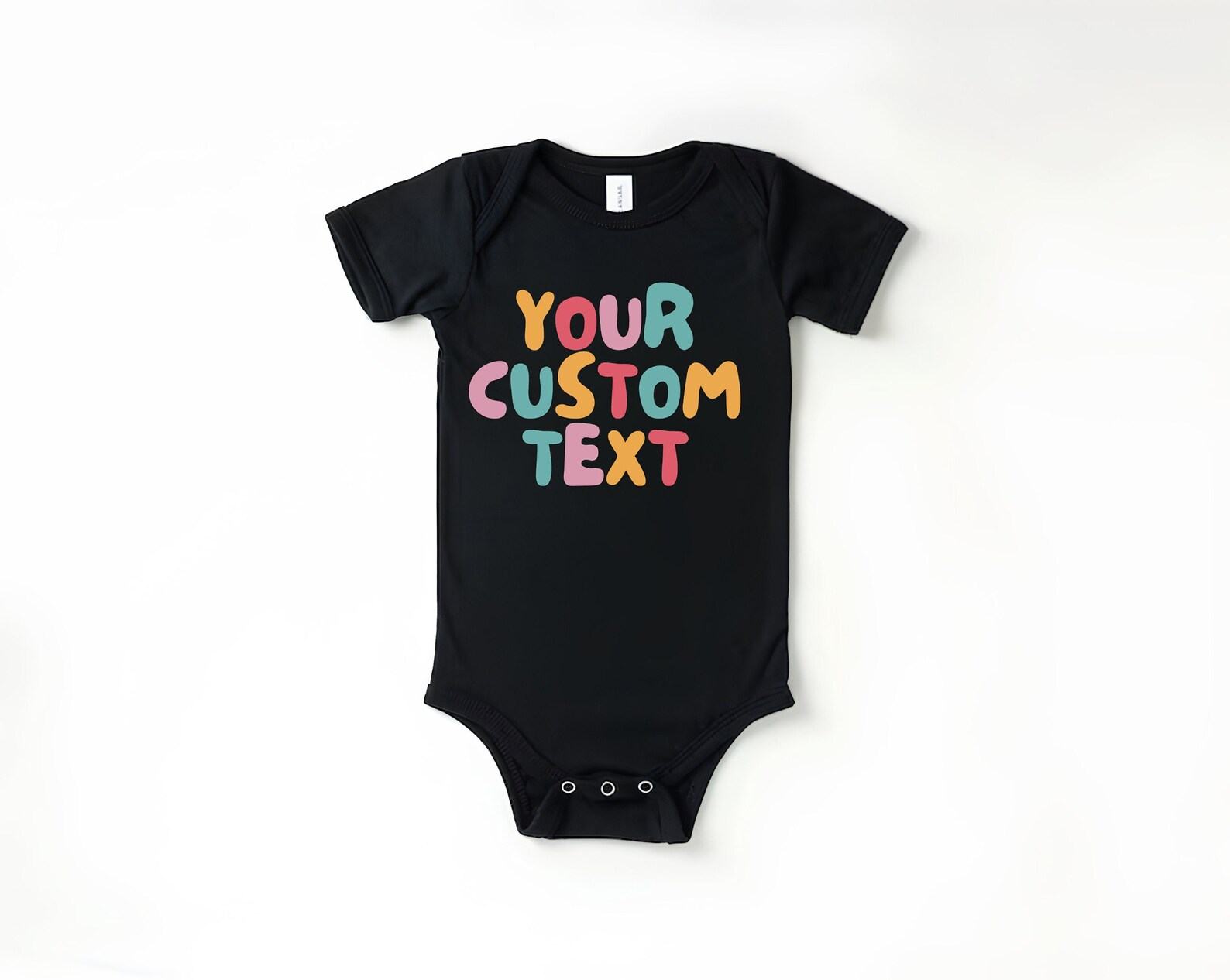 Personalized Retro Text Kids Shirt Design Your Own Custom Toddler Tee - Image 4