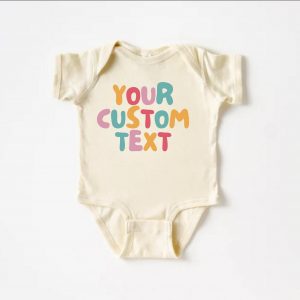 Personalized Retro Text Kids Shirt Design Your Own Custom Toddler Tee