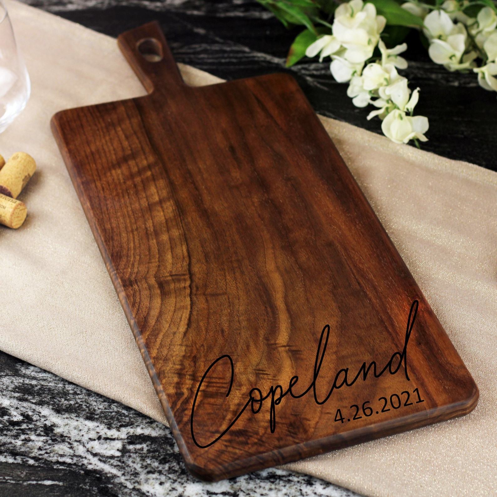 Personalized Rustic Charcuterie Board The Interesting  Wedding Item and Farmhouse Decor