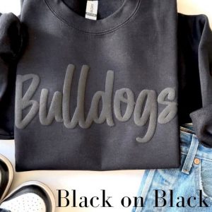 Personalized School Spirit Sweatshirt Design Your Own Mascot, Team Name, and BULLDOGS Font