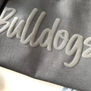 Personalized School Spirit Sweatshirt Design Your Own Mascot, Team Name, and BULLDOGS Font