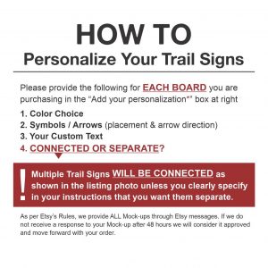 Personalized Ski Trail Signs Vintage Lodge Charm for Your Rustic Retreat