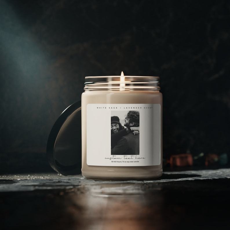 Personalized Soy Wax Candle Capture Your Memories in a Warm Glow