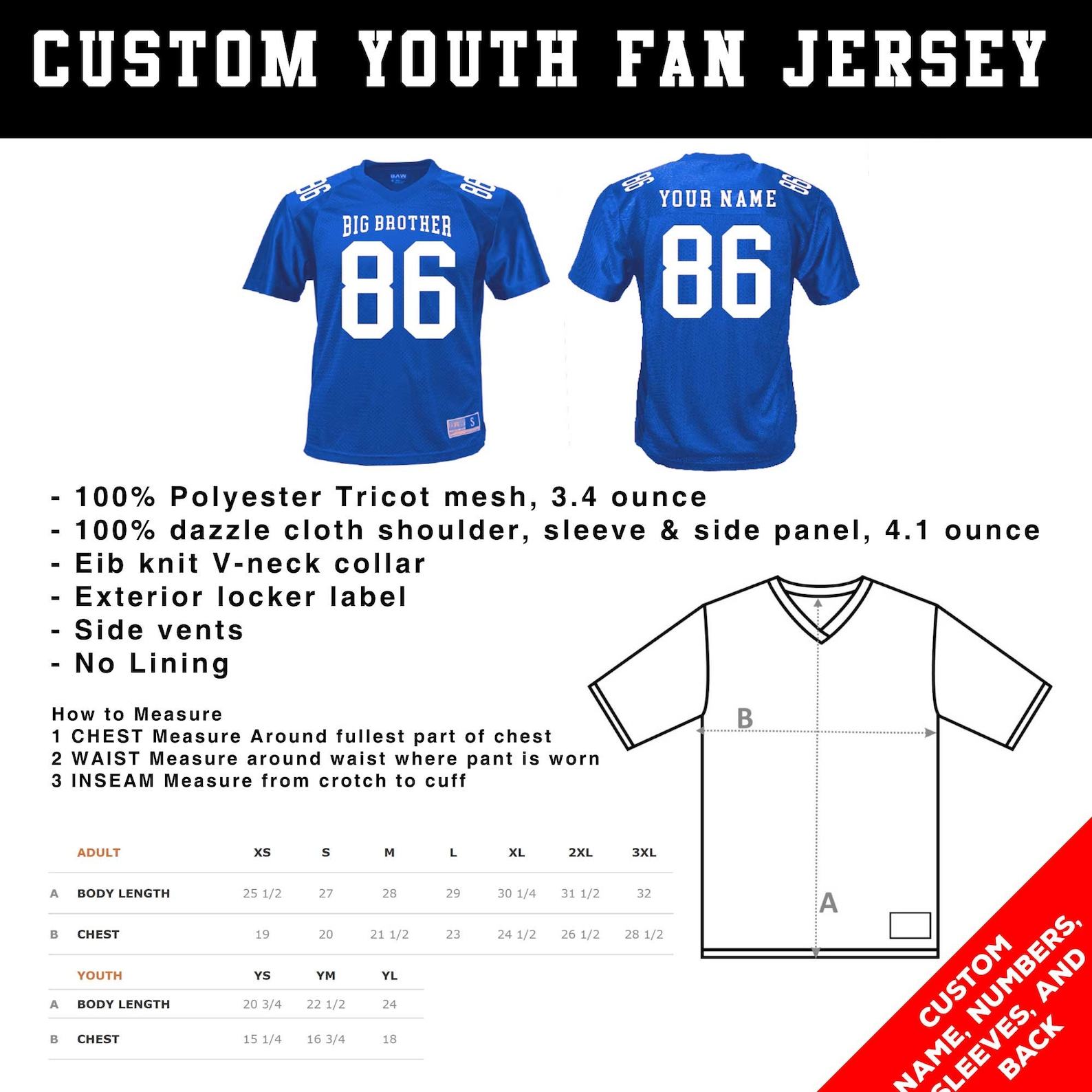 Personalized Sports Jersey Customize Your Team Spirit with Name, Number, and Design