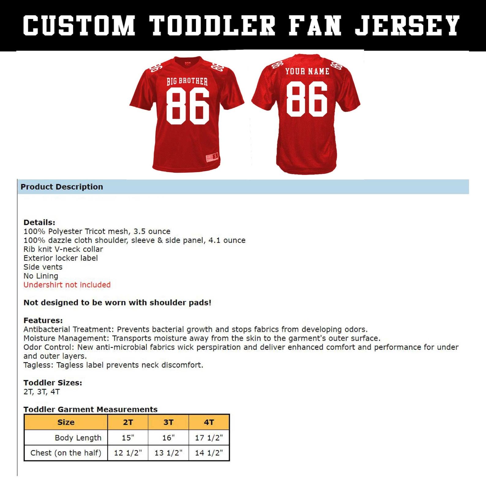 Personalized Sports Jersey Customize Your Team Spirit with Name, Number, and Design