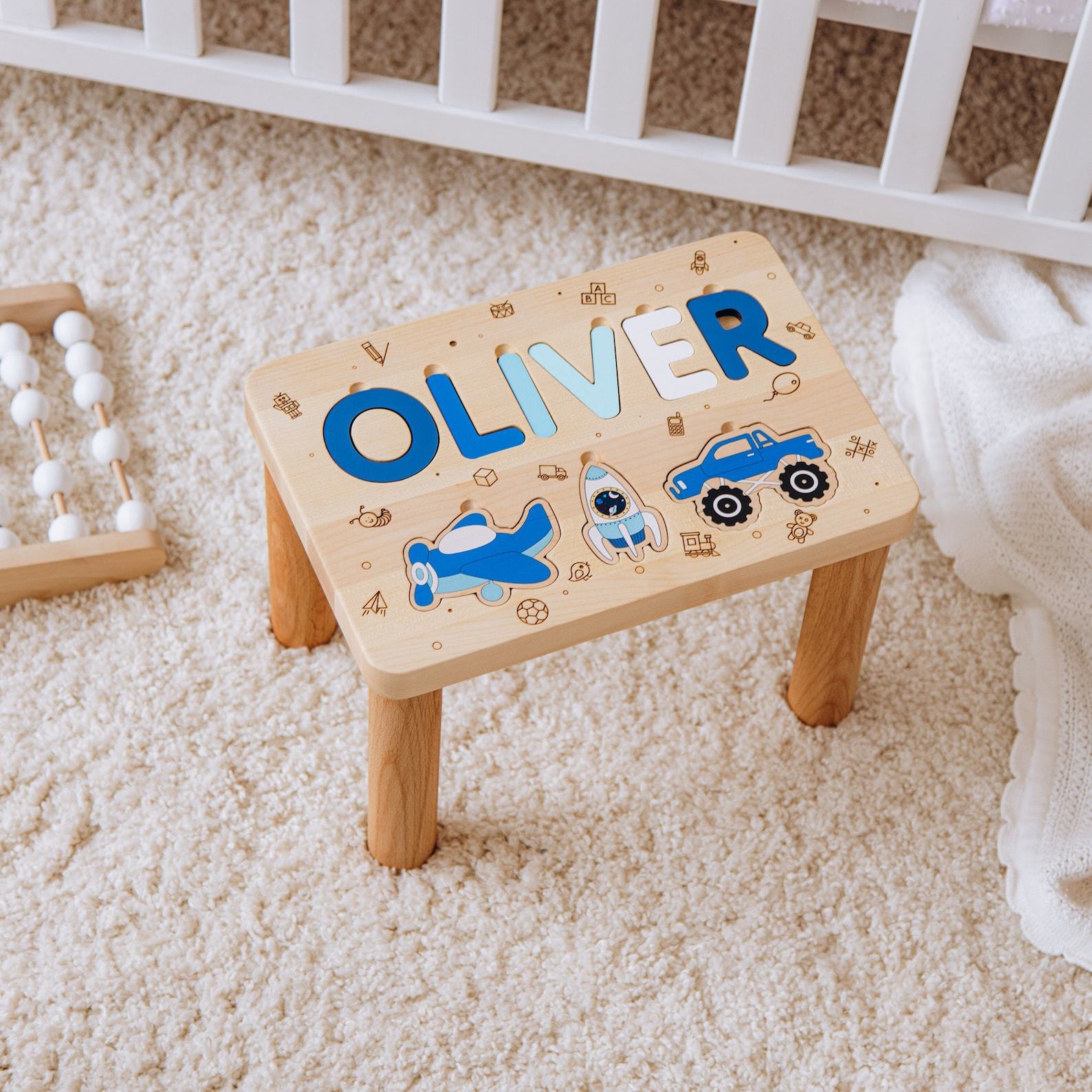Personalized Step Stool Empower Your Little One with a Custom Throne