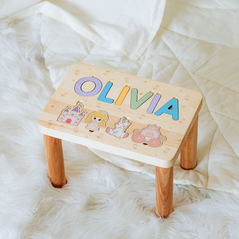 Personalized Step Stool Empower Your Little One with a Custom Throne