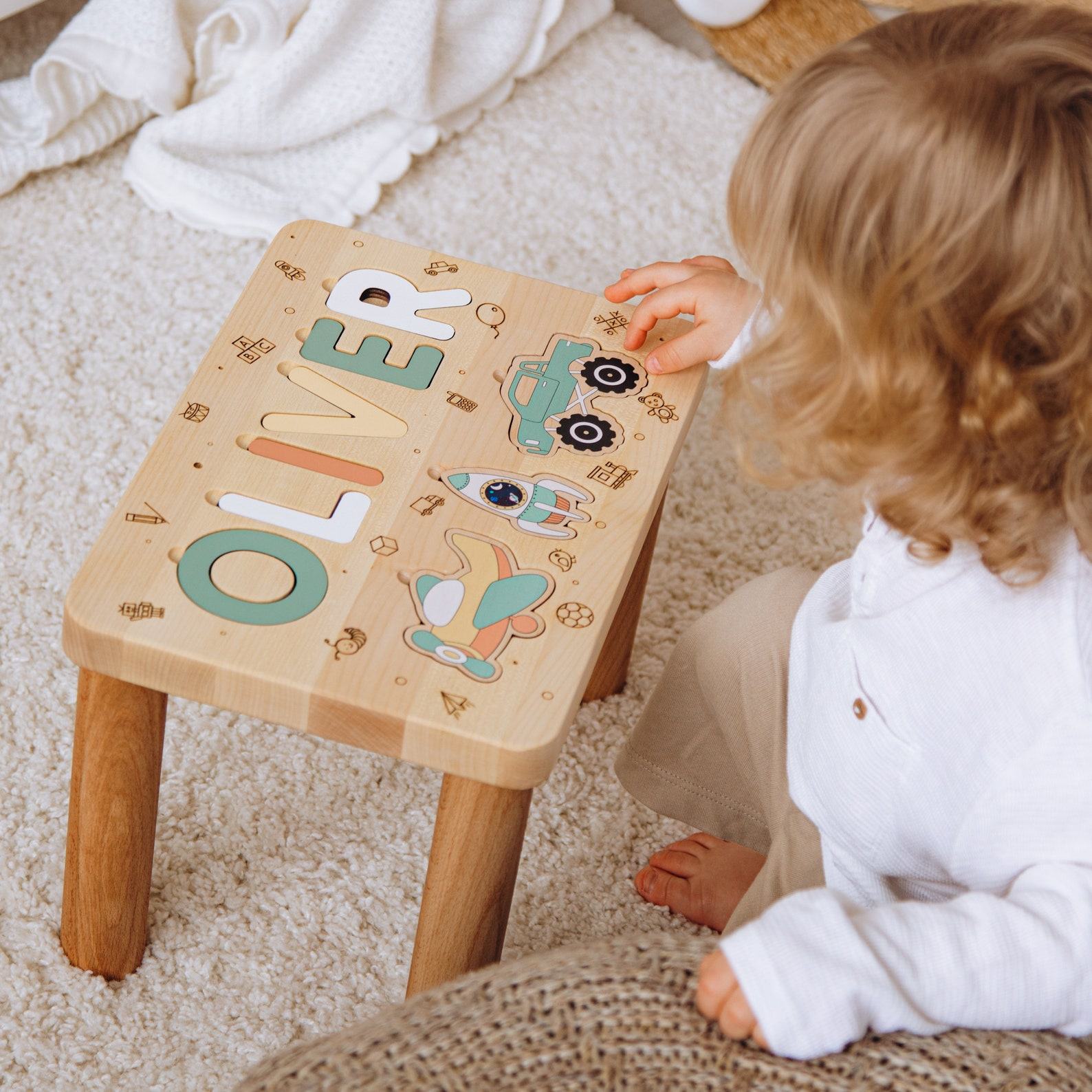 Personalized Step Stool Empower Your Little One with a Custom Throne