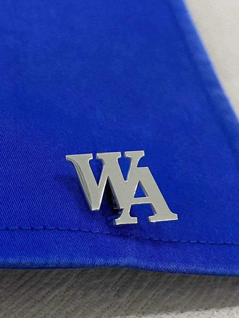 Personalized Sterling Silver Cufflinks Elevate Your Style with Custom Initials or Names