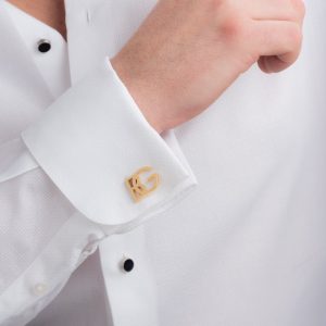 Personalized Sterling Silver Initial Cufflinks Elevate Your Style with Timeless Elegance