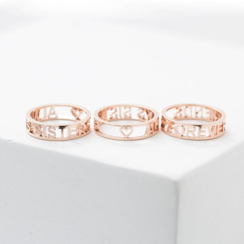 Personalized Sterling Silver Message Ring Express Yourself with Style