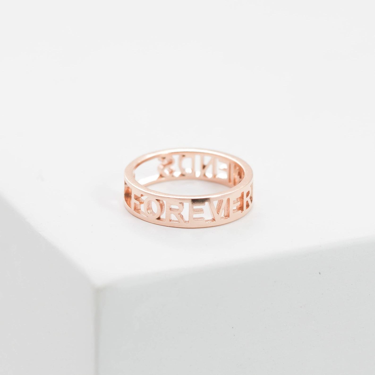 Personalized Sterling Silver Message Ring Express Yourself with Style