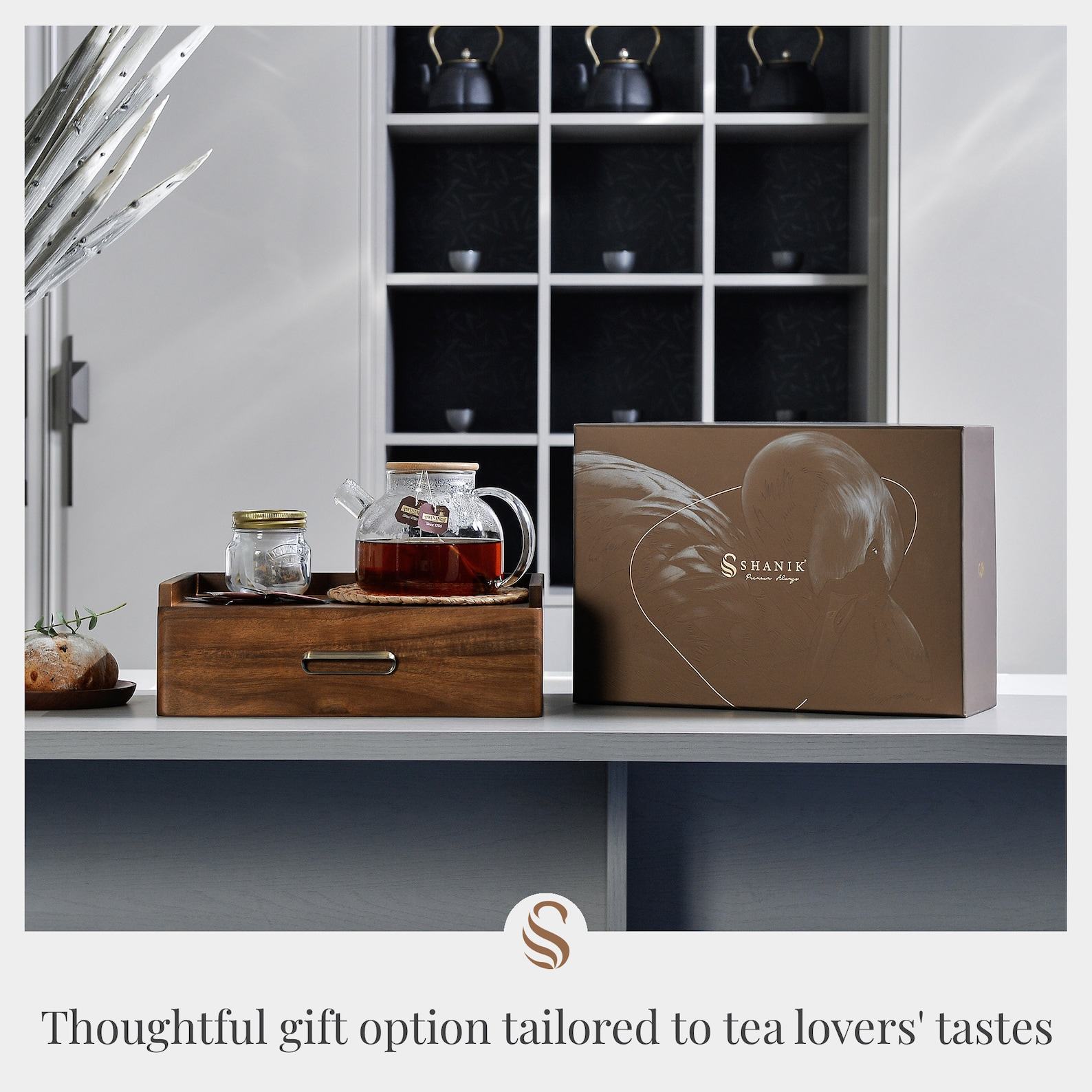 Personalized Tea Haven Engrave Your Tea Ritual with Our Custom Tea Organizer