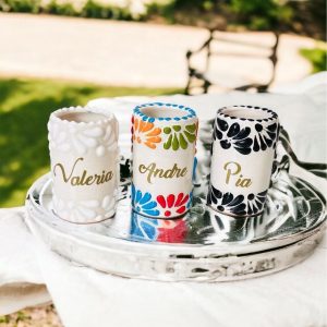 Personalized Tequila Shot Glasses Elevate Your Celebrations with Talavera Charm