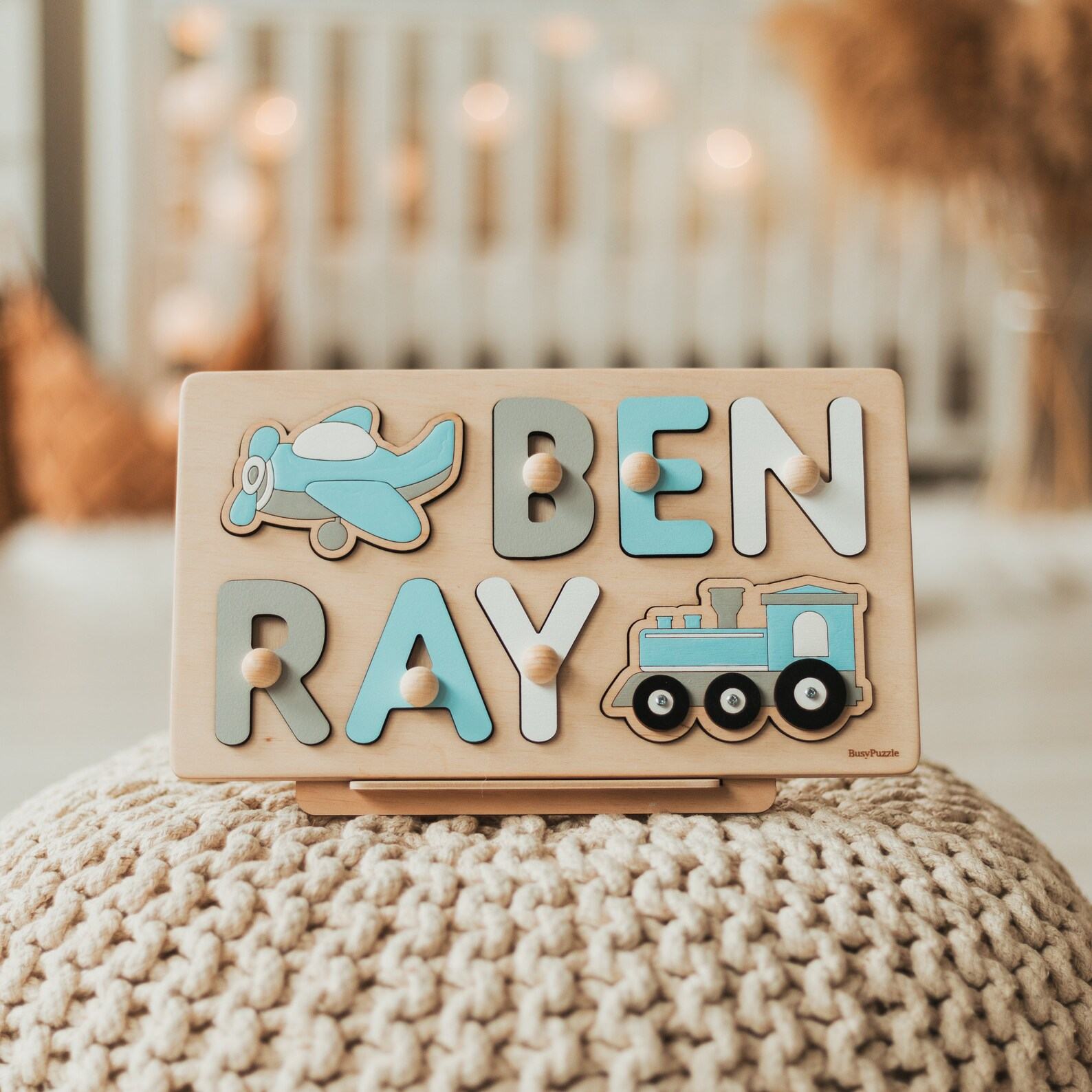 Personalized Toddler Name Puzzle A Unique and Educational Item for Little Ones