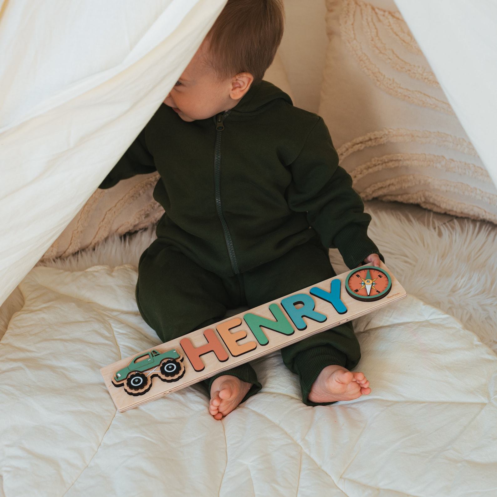 Personalized Toddler Name Puzzle A Unique and Educational Item for Little Ones