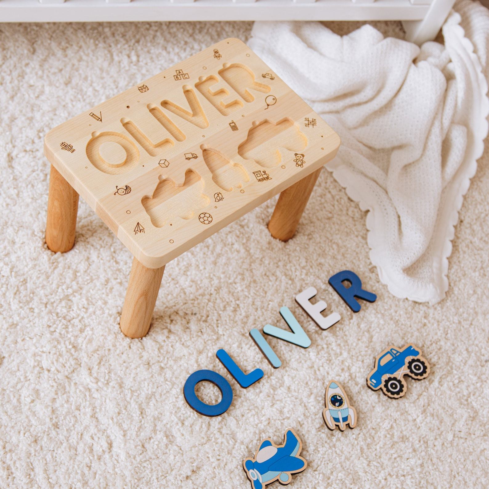 Personalized Toddler Step Stool A Unique Item for Little Ones