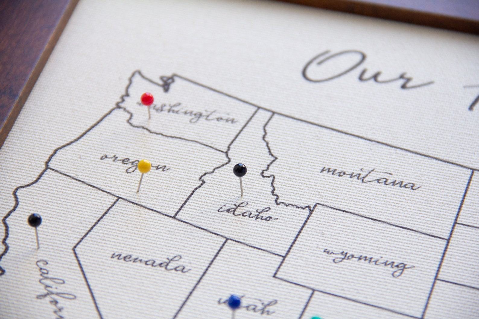 Personalized Travel Map of the United States Capture Your Unforgettable Journeys - Image 3