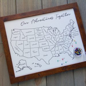 Personalized Travel Map of the United States Capture Your Unforgettable Journeys