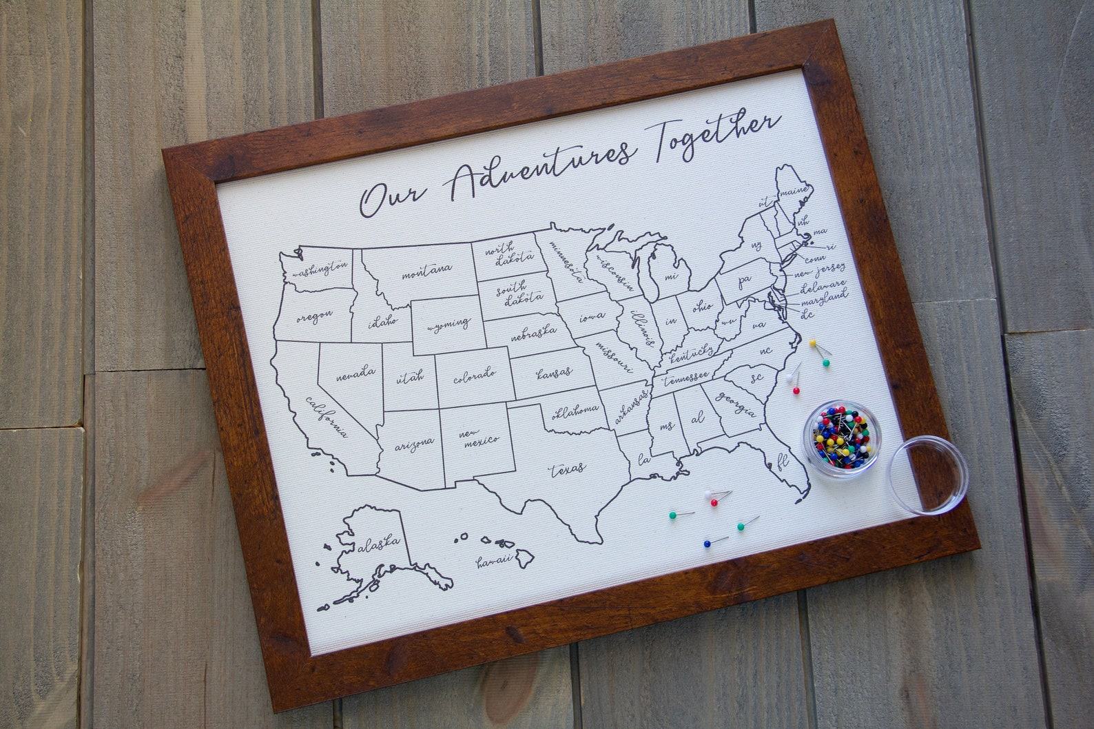 Personalized Travel Map of the United States Capture Your Unforgettable Journeys - Image 2