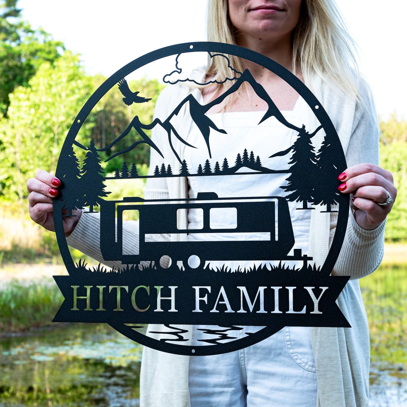 Personalized Travel Trailer Camper Outdoor Sign Create Lasting Camping Memories