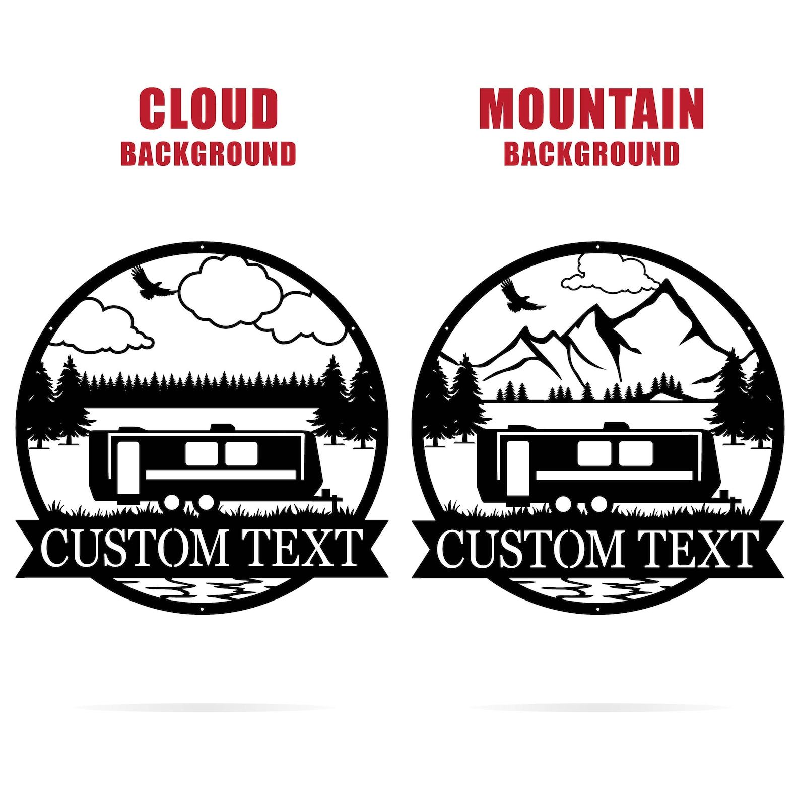 Personalized Travel Trailer Camper Outdoor Sign Create Lasting Camping Memories