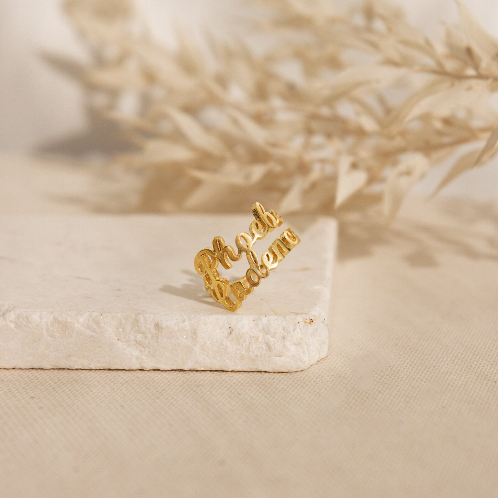 Personalized Triple Name Ring A Timeless Treasure for Loved Ones