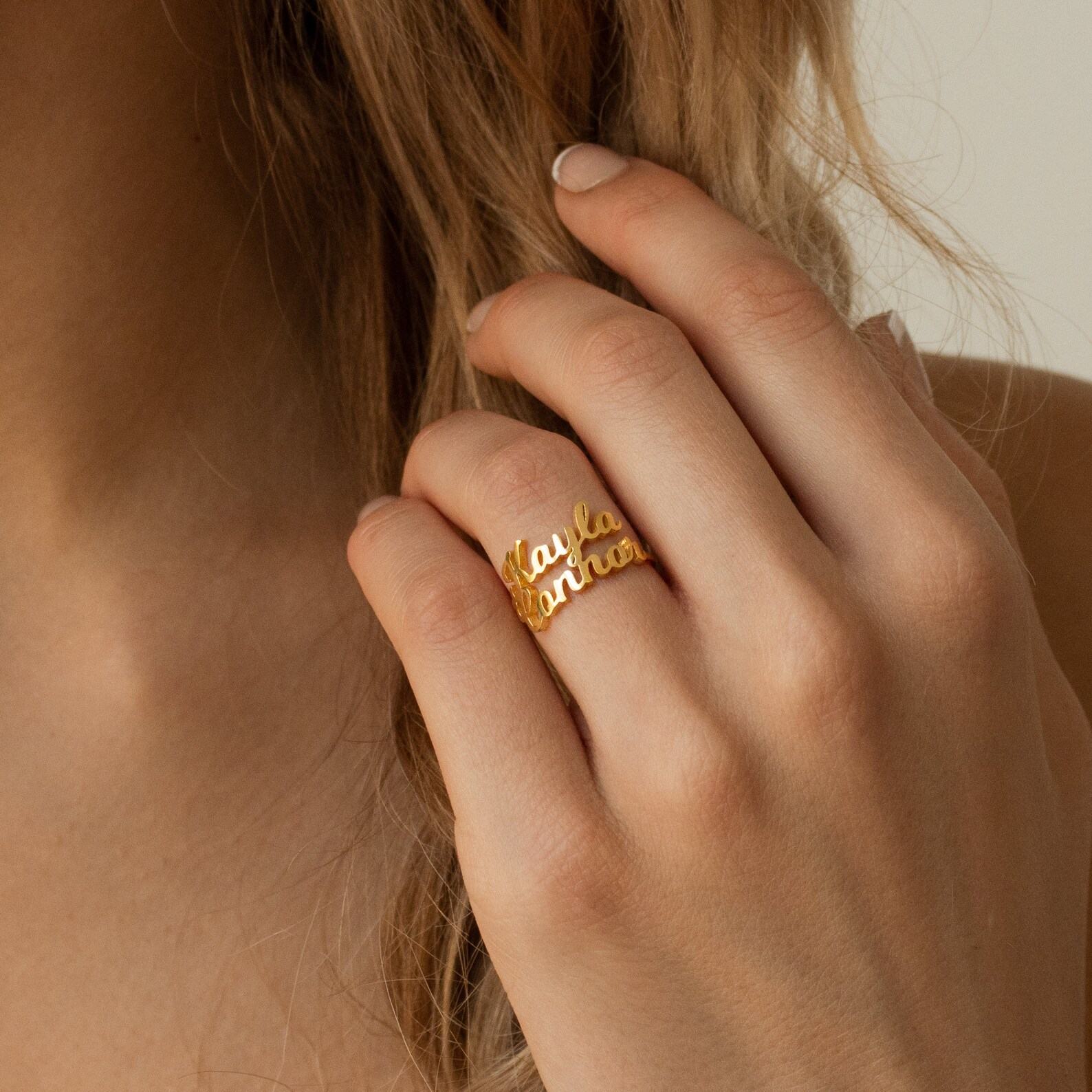 Personalized Triple Name Ring A Timeless Treasure for Loved Ones