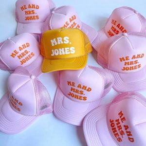 Personalized Trucker Hat Design Your Own Slogan, Party, or Bachelorette Hat with Neon Accents