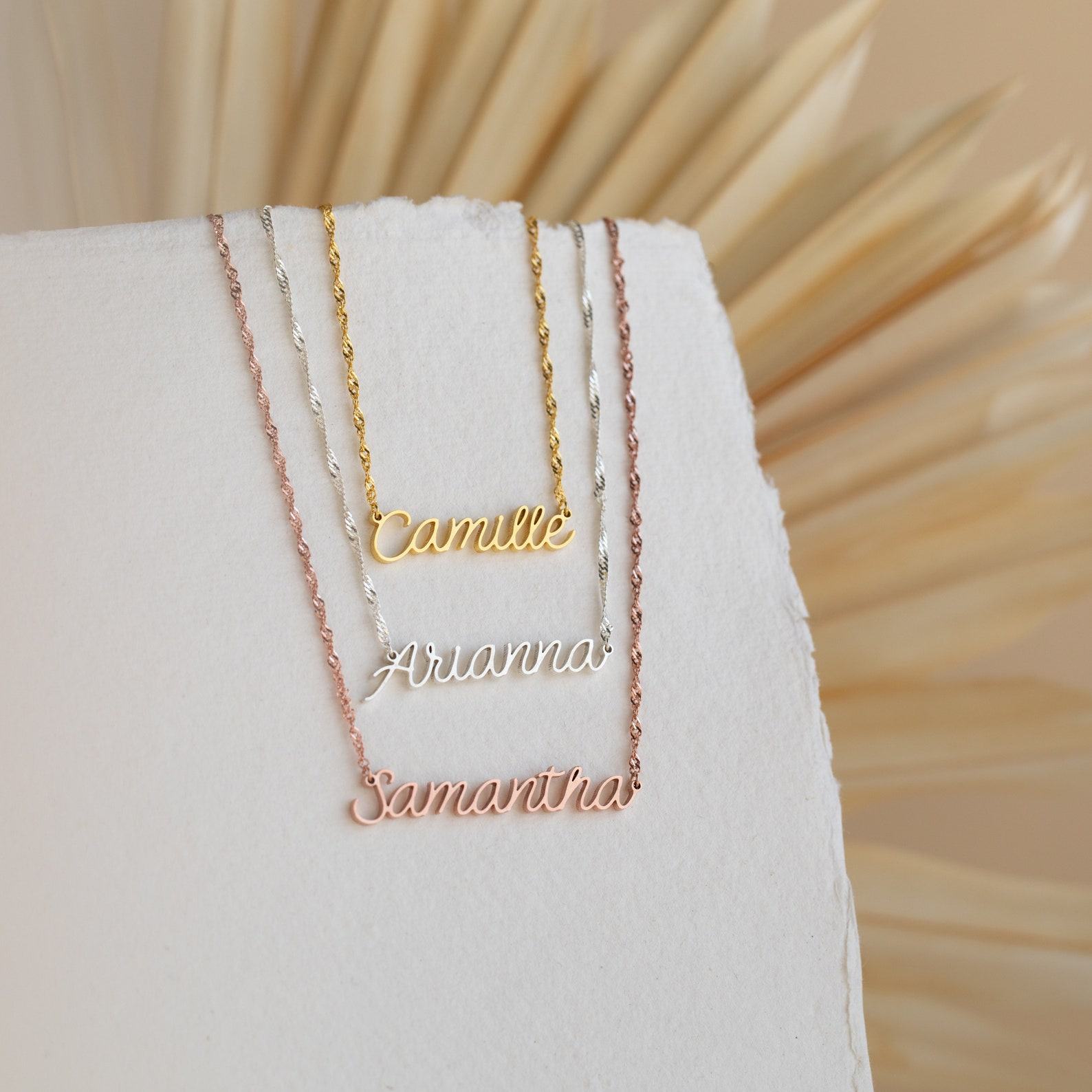 Personalized Twist Chain Name Necklace A Timeless Treasure for Your Loved Ones