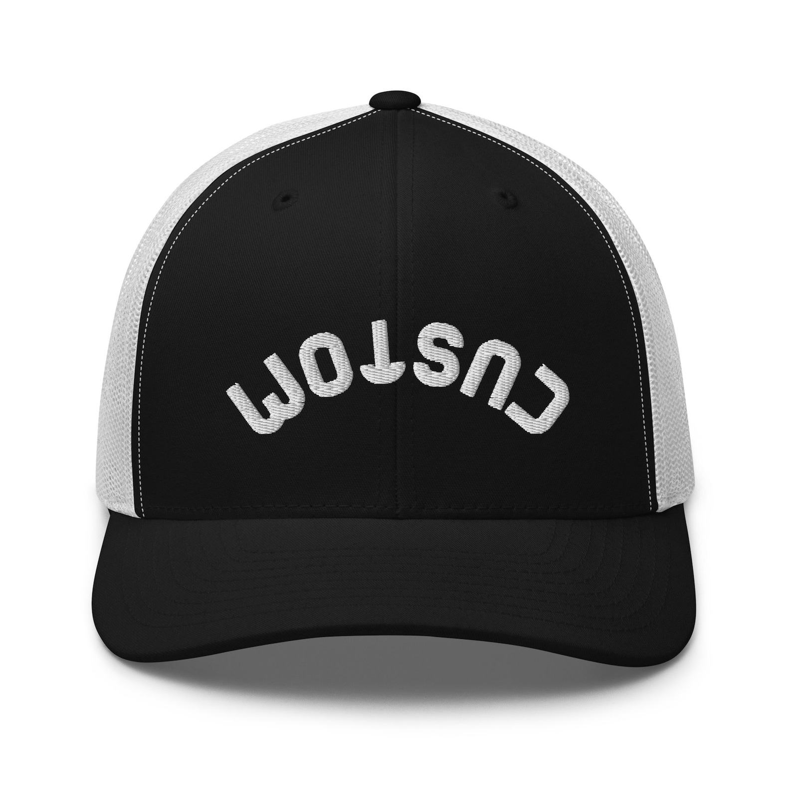 Personalized Upside-Down Text Trucker Hat Express Yourself with Style