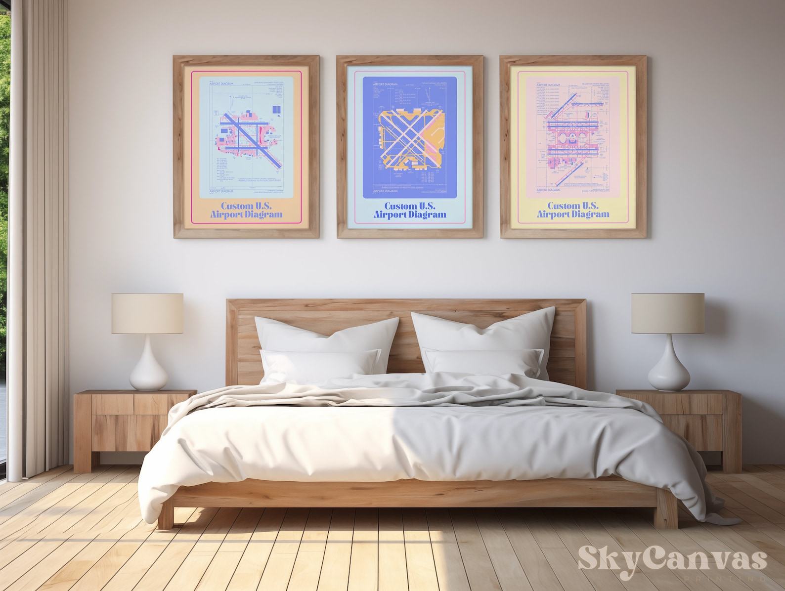 Personalized U.S. Airport Map Print Elevate Your Aviation Decor - Image 3
