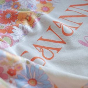 Personalized Vintage Floral Baby Blanket A Cherished Keepsake for Your Little Princess