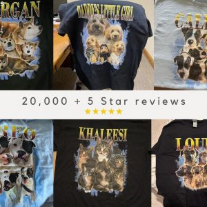 Personalized Vintage Pet T-Shirt Capture Your Furry Friend’s Charm