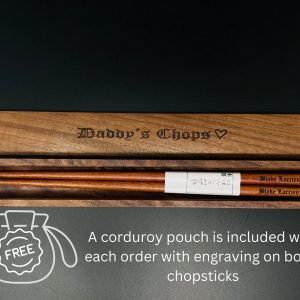 Personalized Walnut Chopsticks Unique Engraved Wedding Favors for Lasting Memories