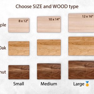 Personalized Walnut Cutting Board A Timeless Wedding or 5th Anniversary Item