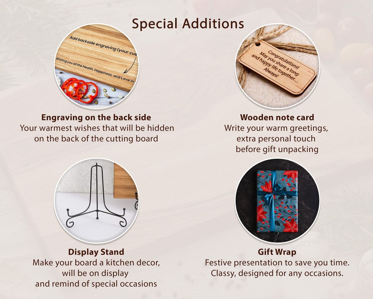Personalized Walnut Cutting Board A Timeless Wedding or 5th Anniversary Item - Image 5