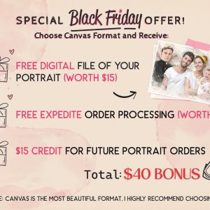 Personalized Watercolor Memorial Portrait on Canvas Cherish Loved Ones with a Unique Remembrance Item