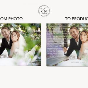 Personalized Wedding Song Lyrics Canvas Print Immortalize Your First Dance Memories