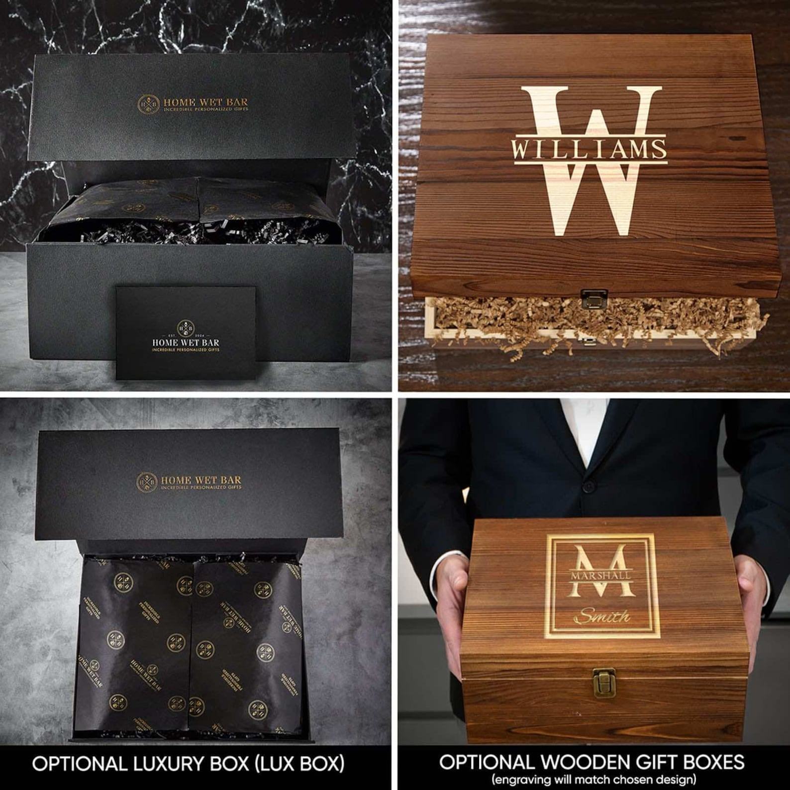 Personalized Wine Glass Set with Crystal Stopper Etched Elegance for Wine Enthusiasts