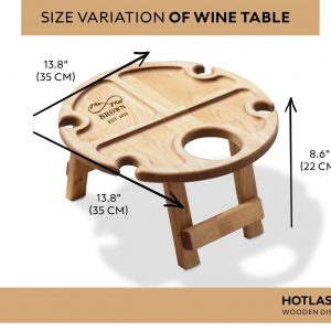 Personalized Wine Picnic Table The Interesting  Item for Wine Lovers and Outdoor Entertaining
