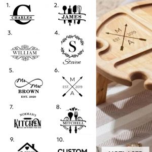 Personalized Wine Picnic Table The Interesting  Item for Wine Lovers and Outdoor Entertaining