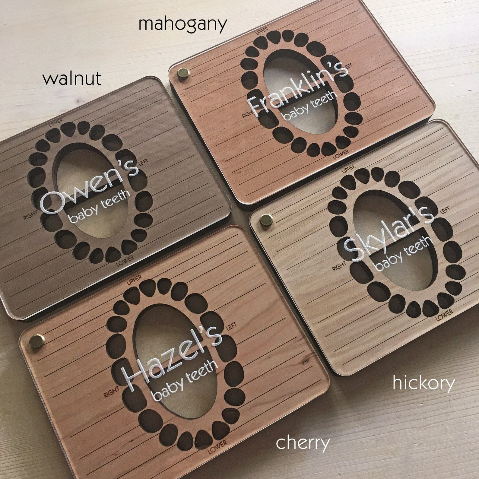 Personalized Wooden Baby Tooth Storage Box A Timeless Treasure for Your Child’s Precious Memories